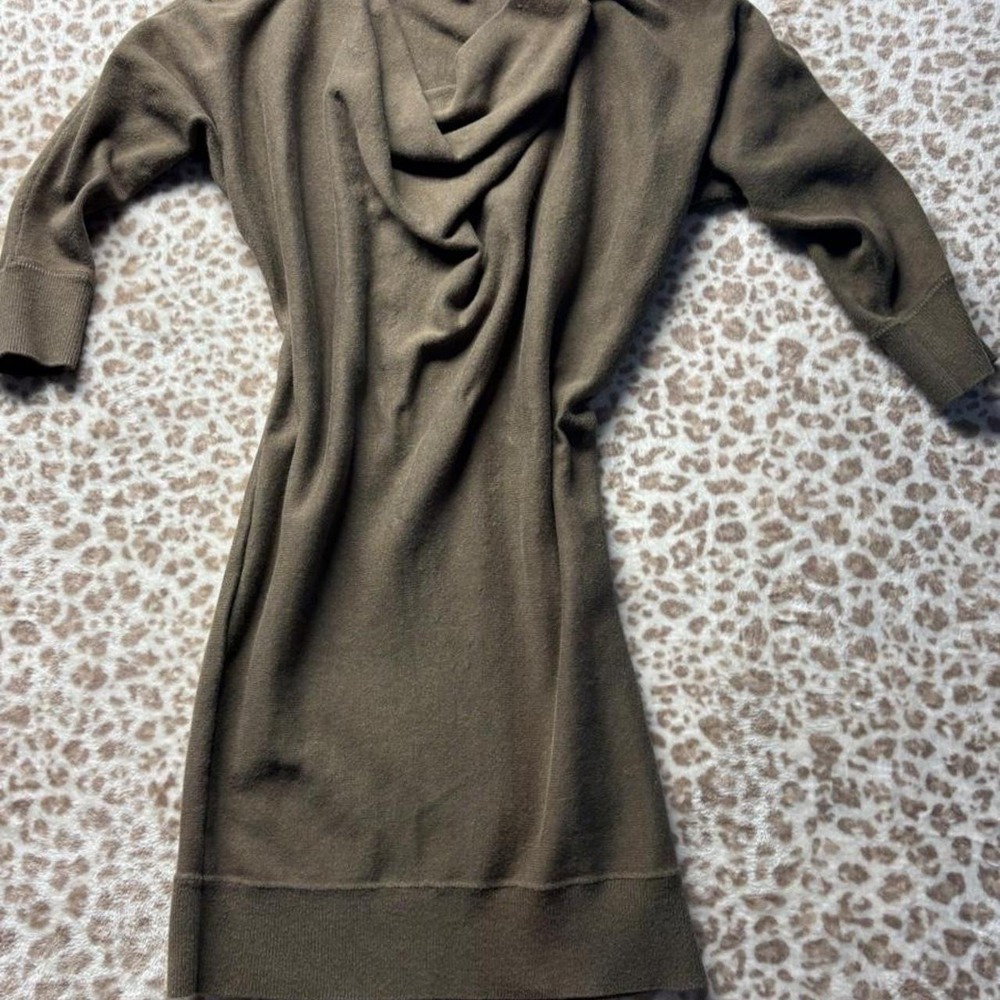 Olive Green Michael Kors sweater dress